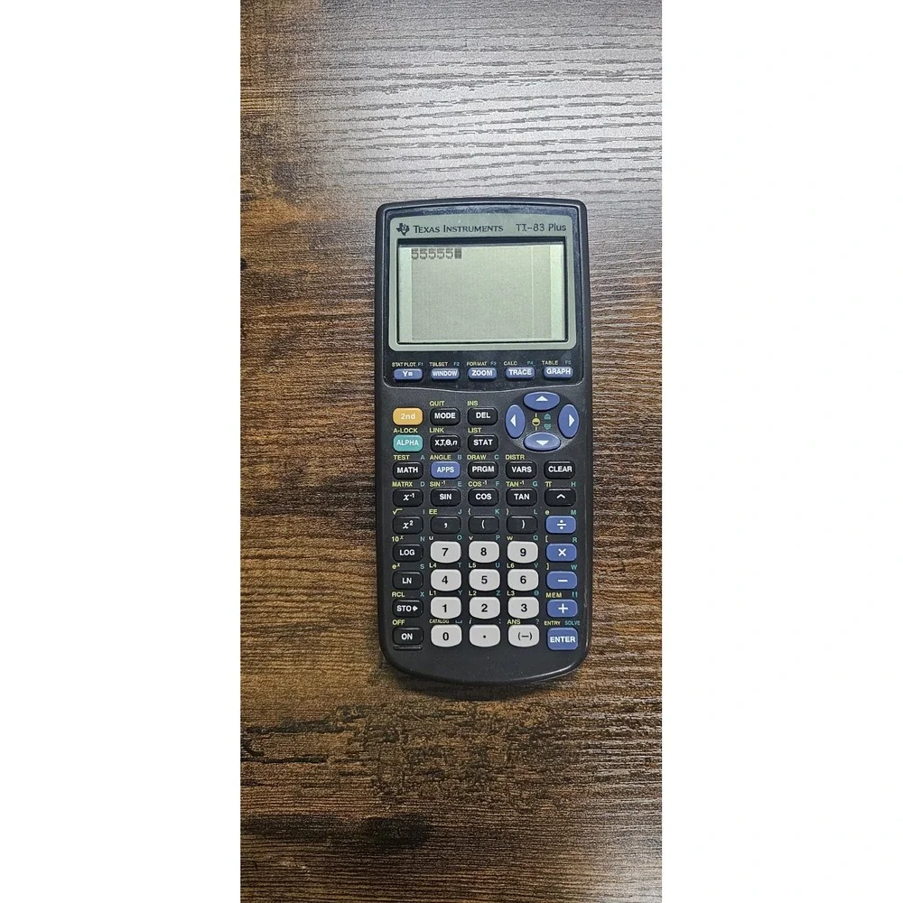 Texas Instruments TI-83 Plus Graphing Calculator With Cover Tested And Working